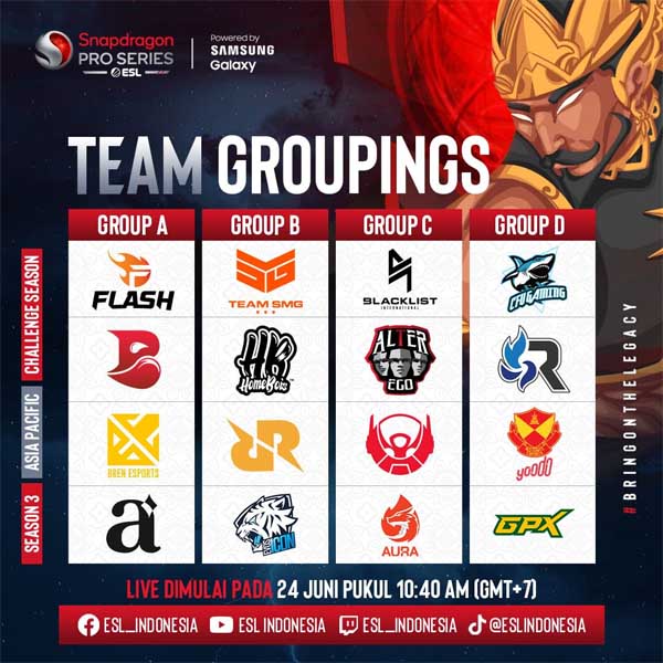 JADWAL ESL SNAPDRAGON